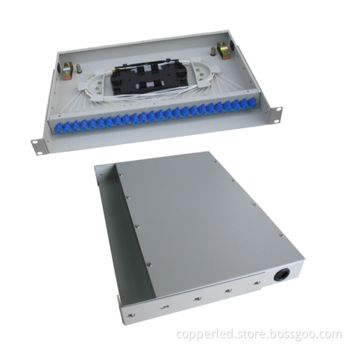 Fo Patch Panel Sc Type 24port 19" 1u Rack Mounted Grey Color (CL-FPR1-24)